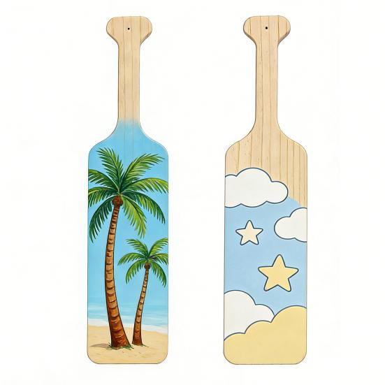 Unfinished Wooden Paddles Greek Fraternity Sorority Solid Pine Wood Paddle for DIY Arts Crafts Home Decoration