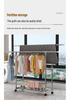 Cream Style Movable Indoor Clothes Drying Rack and Hanger