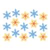 15PCS Christmas Decoration Wall Stickers Window Snowflake Decals Wall Arrangement Stickers