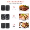 Electric Waffle Maker Mini Sandwich Machine Breakfast Maker Multi Cookers Toasters Electric Ovens Hot Plates Bread Pancake 3 In 1 1200W