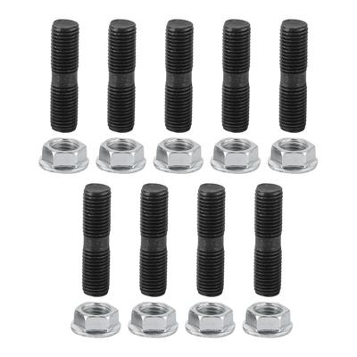 9Pcs M10x1.25 Turbo Studs Lock Muttern Kit Auto Fahrzeug Zubehör Fit für Mitsubishi