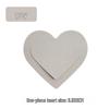 Customizable Heart-Shaped Leather Bookmark with PU Leather and Logo Personalization