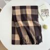 New Scarf for Women In Classic Versatile Student Thickened Long Warm Plaid Shawl for Couples