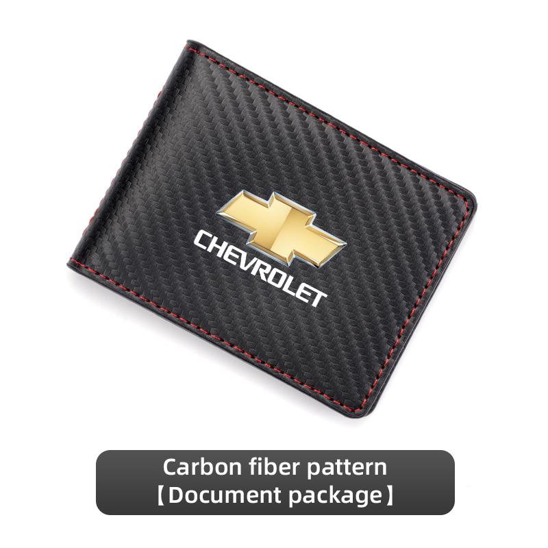 Führerschein-Tasche Lederhülle Ausweishalter Für Chevrolet Corvette Montana TrailBlazer Silverado Traverse Camaro Suburba