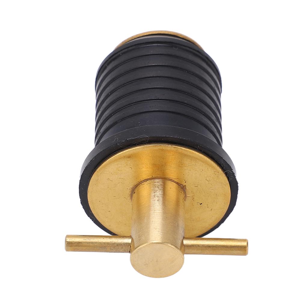 Brass T Handle Drain Plug with Rubber Sl Rust Resistance Marine Boat Accessories