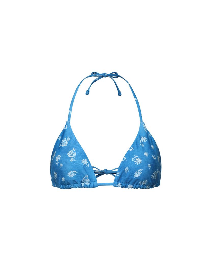 Lupeulupeu String Bikini Top [Floral Denim Dress]