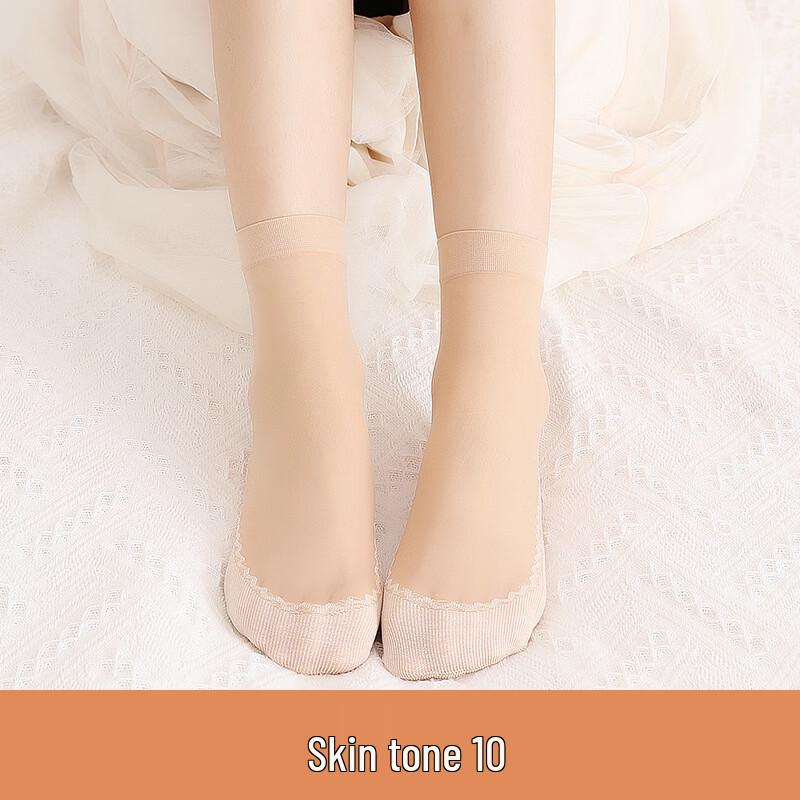 LangSha Cotton Sole Sheer Ankle Socks