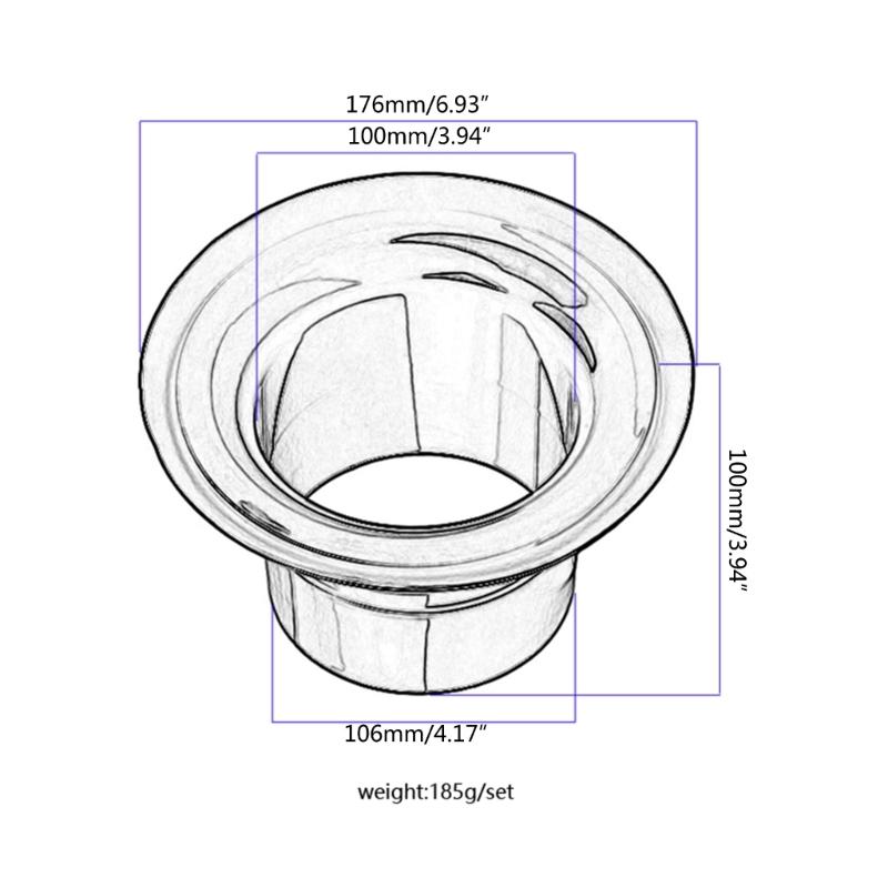 Bass Drum Enhancer Loudspeaker Drum Amplifier with Port Hole Protector Drum Kick Loudspeaker Drum Accessory Easy to Use