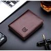 Genuine Leather Wallet | RFID Blocking Wallet for Men| 14 Card Slots, 1 ID Window | Large Capacity Can Hold Notes (Brown)