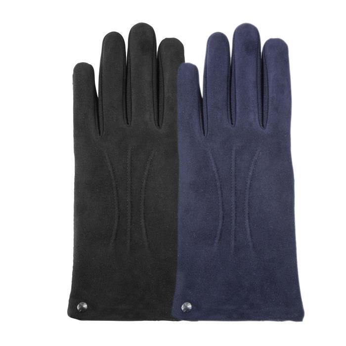 Gloves - ISOTONER - One Size - Suede Goatskin - SmarTouch Technology - Fleece Lining