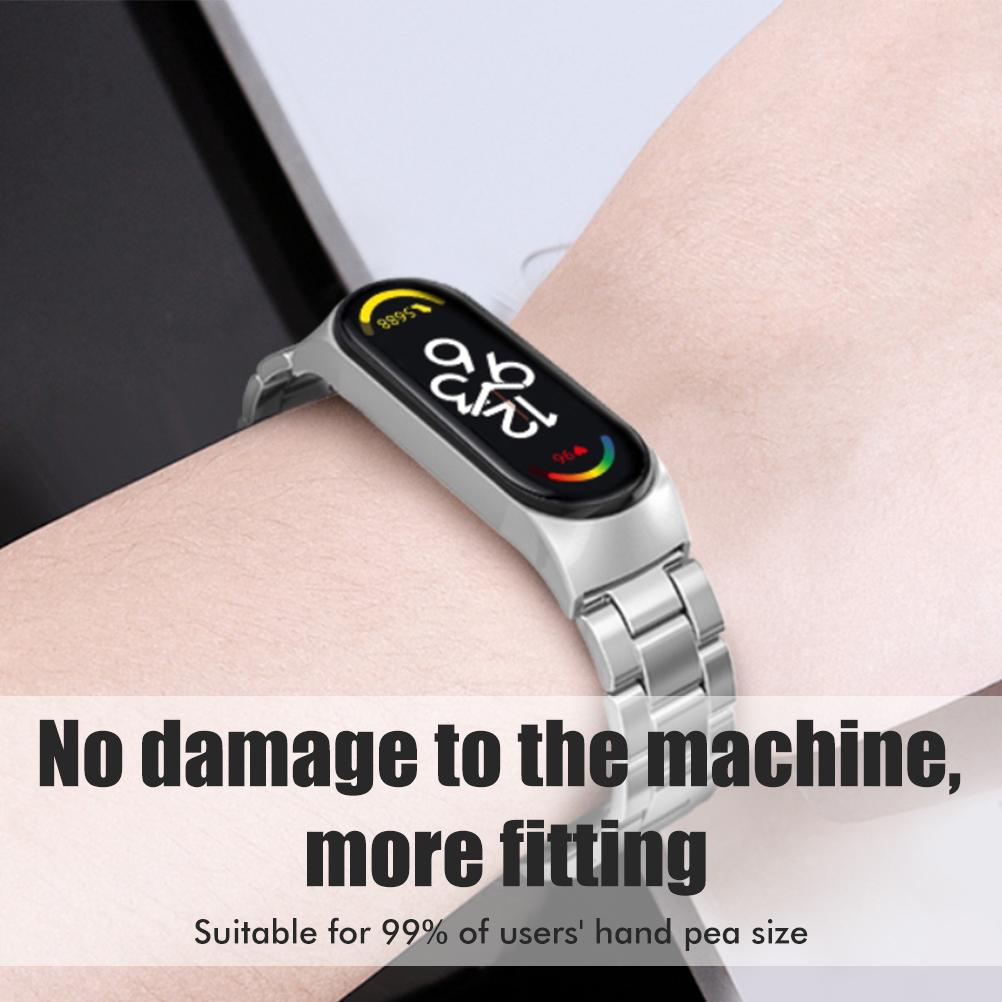 

Сменные браслеты, совместимые с Xiaomi Band 7, металлические ремешки, водонепроницаемые ремешки из нержавеющей стали