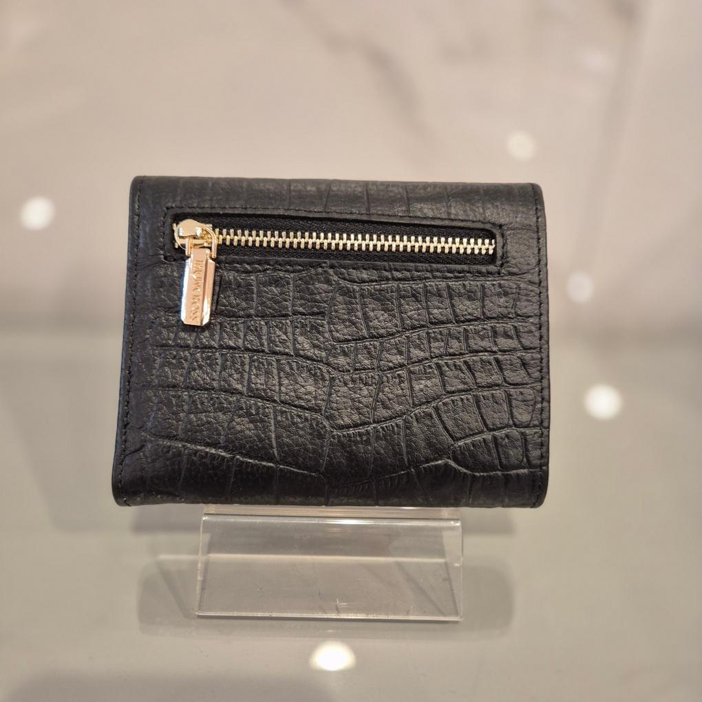 moncross BKAW19165 cubic point cowhide women's half wallet