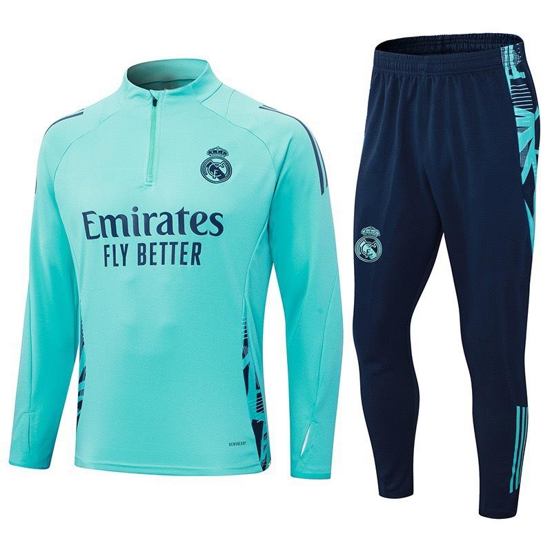 Autumn And Winter Real Madrid Barcelona Arsenal Training Suit Long Sleeve Half Zipper Football Suit Sportswear Adult Suit