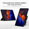 For Samsung Galaxy Tab S7+ Case PU Leather Coated PC Tablet Cover with Back Kickstand