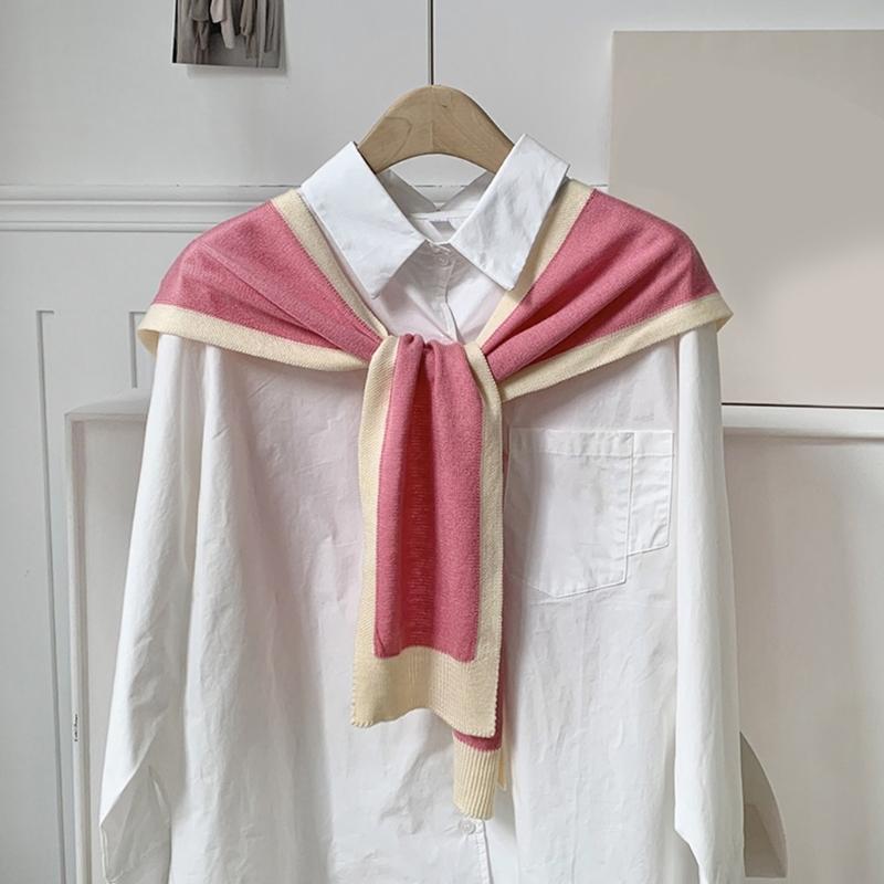 Graceful Scarf Shawl For Women Winter False Collar Scarfs for Women Wrap for Women Shawl Collar Scarf Knitted