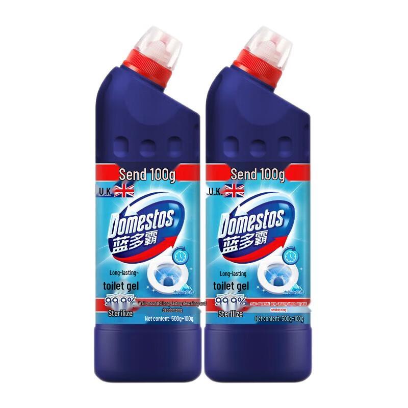 DOMESTOS Long-lasting Toilet Cleaning Gel, Glacier Mountain Spring Scent