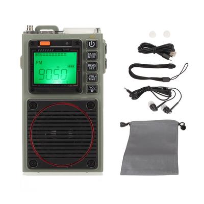 Viso diapazono radijas, žemų dažnių stereo, SOS signalas, nešiojamas, Bluetooth, kortelių atkūrimas, retro FM, VHF, AM, SW, WB radijas