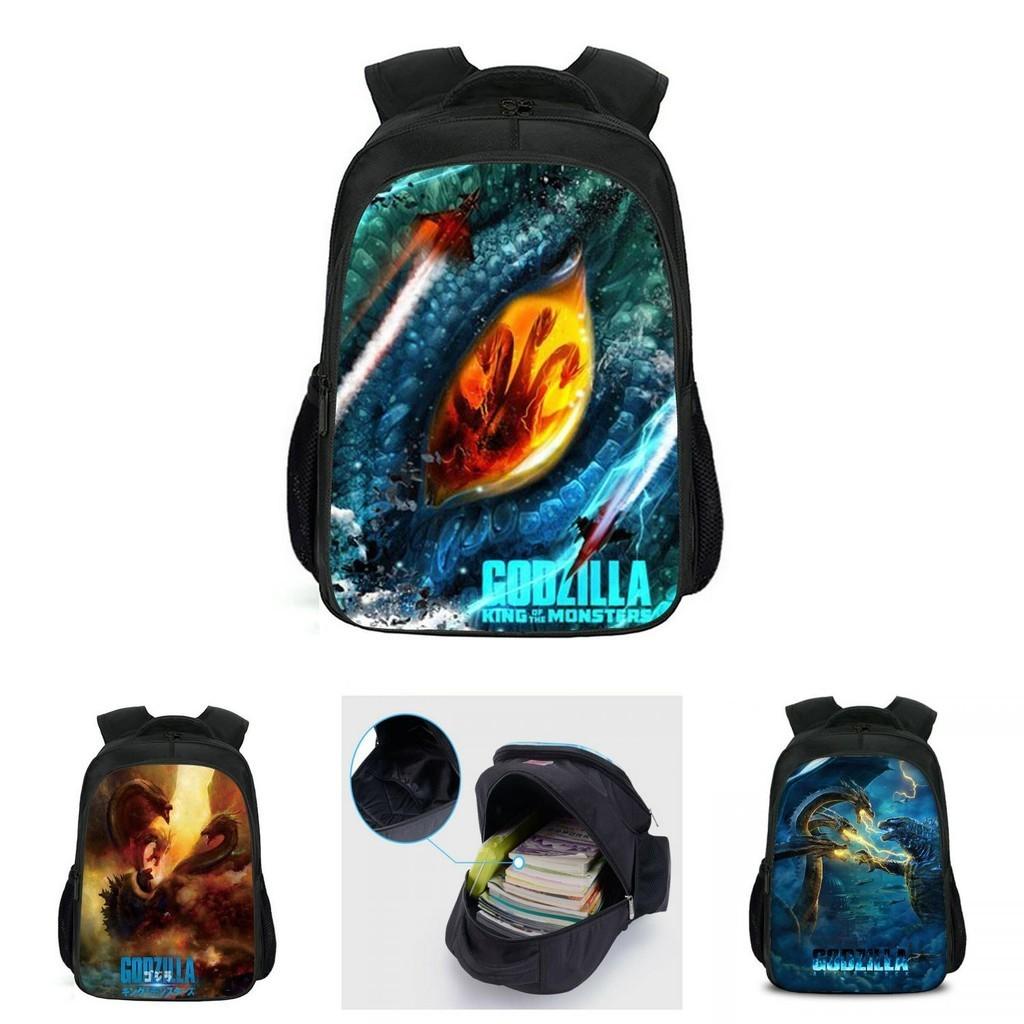 Spacious Godzilla King Of The Monsters Backpack For School Students And Kids