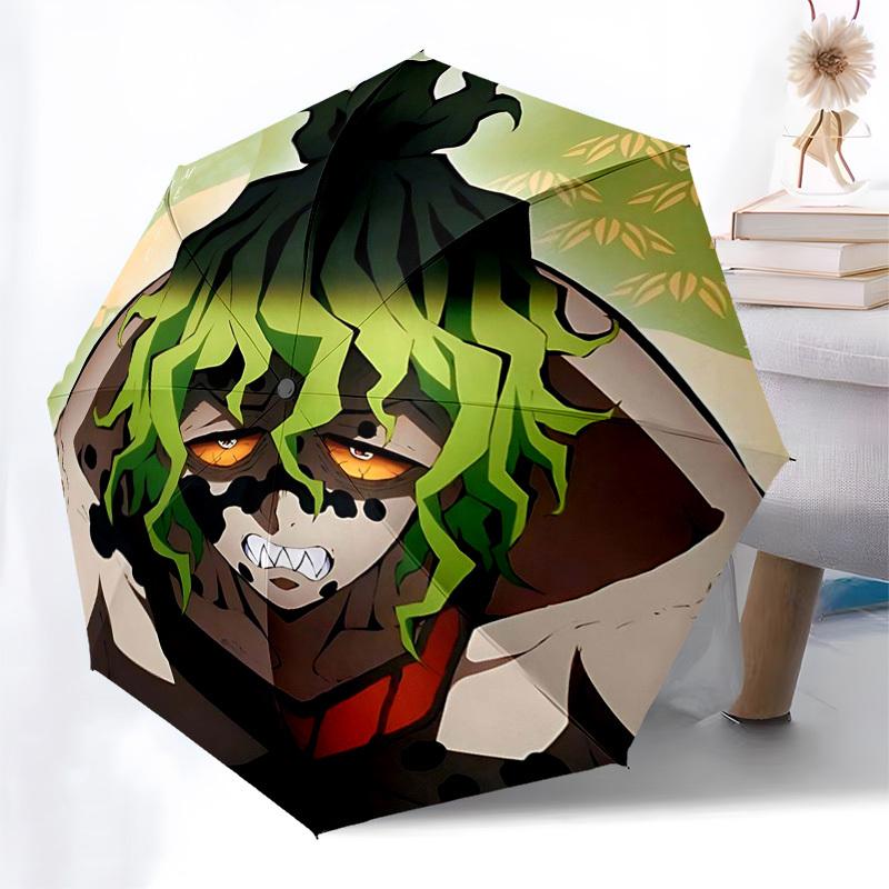 

1pc Kimetsu No Yaiba Design Automatic Folding Umbrella with 3-Fold Design, 8-Bone Iron Frame, Outdoor, Ideal Gift for Fans, Travelers, Daily Use.W001