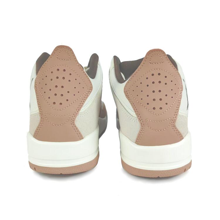 Jordan Courtside 23 Textile, Split Cow Leather Abrasion Resistant Mid top Vintage Basketball Shoes Men's Brown White FQ6860-121(Team352-)