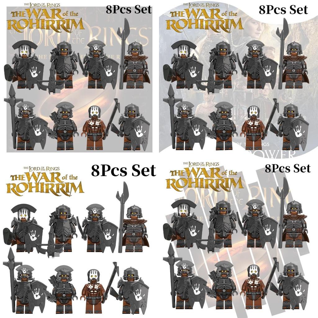 Kt1033 Magic Lord Mini Figure Series Powerful Orc Xp254-261 Children's Educational Building Toy