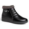 Winter Women's Short Boots Middle-aged and Elderly People's Cotton Shoes Warm and Non Slip Flat Boots