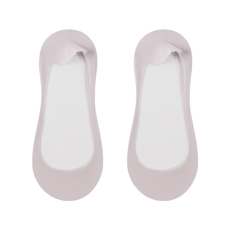 Socks Summer Boat Socks Thin Light-Mouth Cotton-Soled High Heels Non-Slip, Can'T Take Off Heel Ice Silk Ultra-Thin Invisible Socks