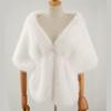Imitation Fur Shawl Lapel Bride Cheongsam European and American Autumn and Winter Imitation Fox Fur Cape Shawl Female Spot