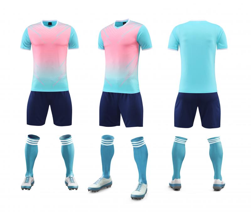 Custom Kids Sports Uniforms Football Kit Soccer Suits Black Green Football Club Jersey Set Soccer Wear Soccer Jersey for Men