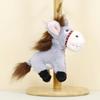 Toy Donkey Plush Doll Keychain Bag Decorative Ornament Pendant Pp Cotton Filling