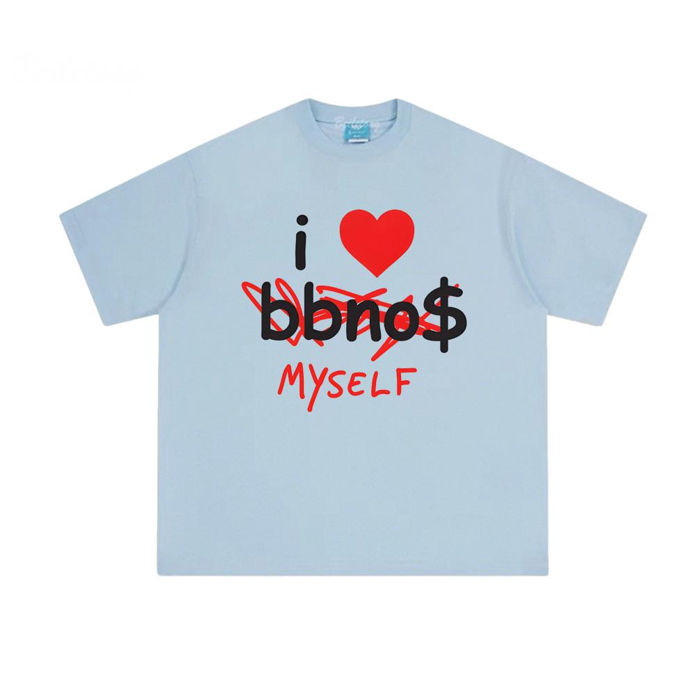 I Heart Myself Tee - LIMITED EDITION Bbno$ Same As 100%Cotton Tee-shirt Summer 100%Cotton Round Neck T Shirt