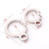 2Pcs Heavy Duty Stainless Steel Key Ring Spring Snap Hook Carabiner for Outdoor Sports Backpack
