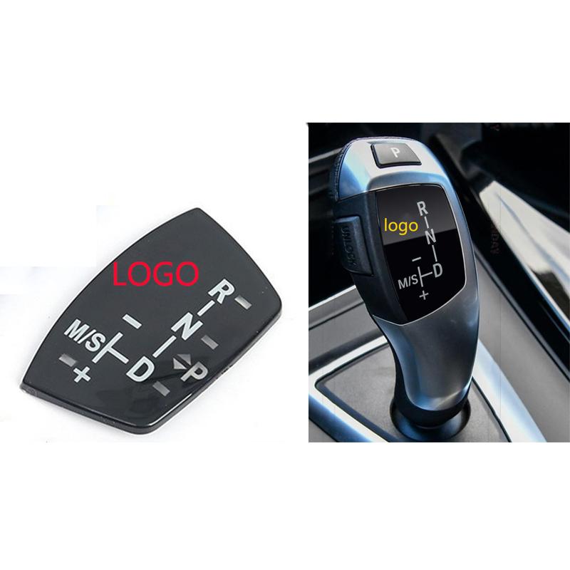 Couvercle de Panneau de Levier de Vitesse Bouton ABS pour BMW Série 1/2/3/4/5/7 (F01-F02 X1-X6 F30 F10) avec logo