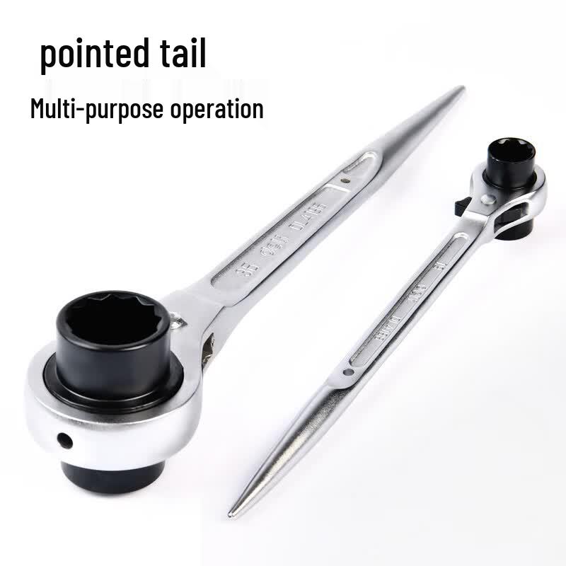 Deli Pointed Tail Ratchet Wrench