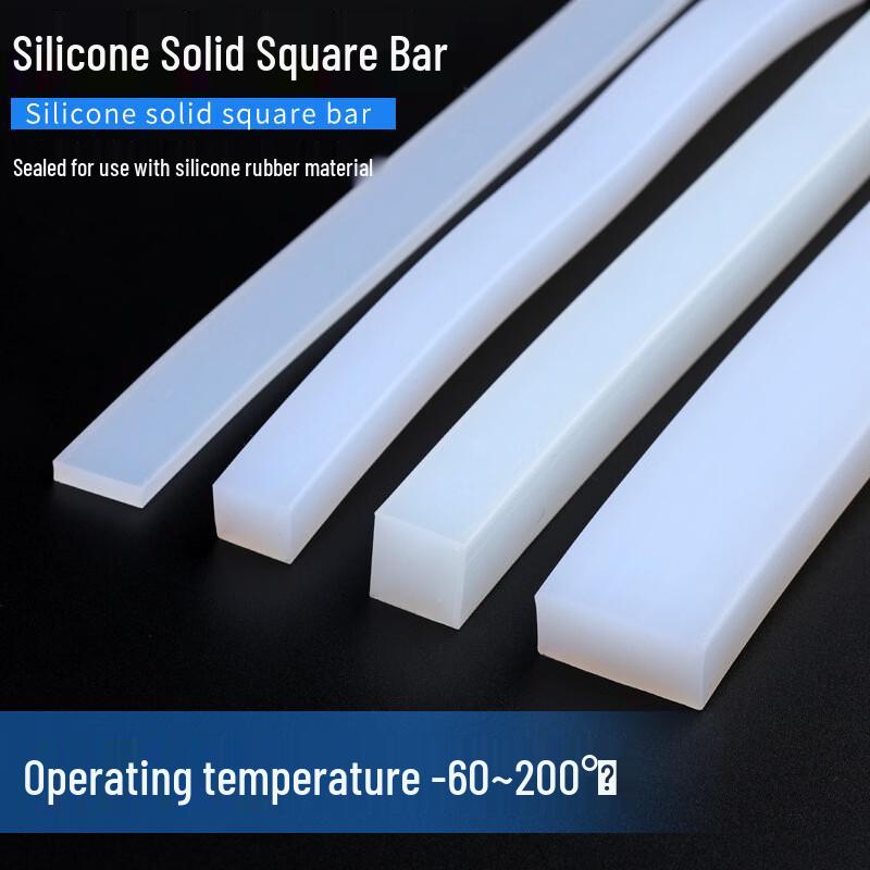 Transparent High-Temp Silicone Sealing Strip, 5mm x 40mm