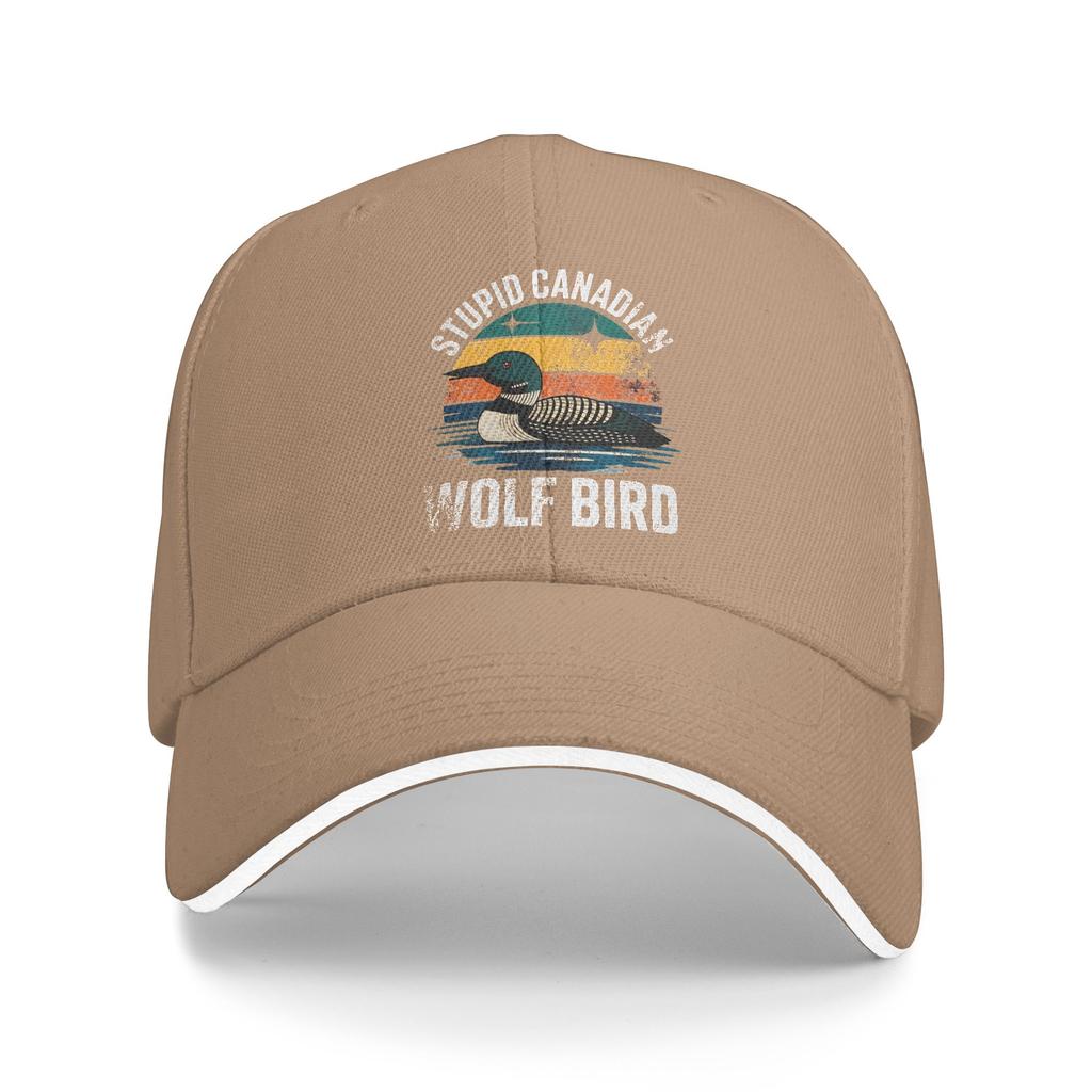 Summer Heated Rivalry Vintage Stupid Canadian Wolf Bird Hockey Romance Baseball Cap Running Hippie Vintage Logo Trucker Hat