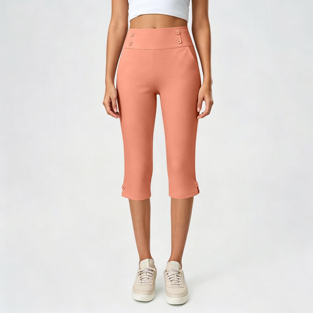 Women's Yoga Pants with Pockets, High Waist Stretch Workout Tights, Color Comfort Fit
