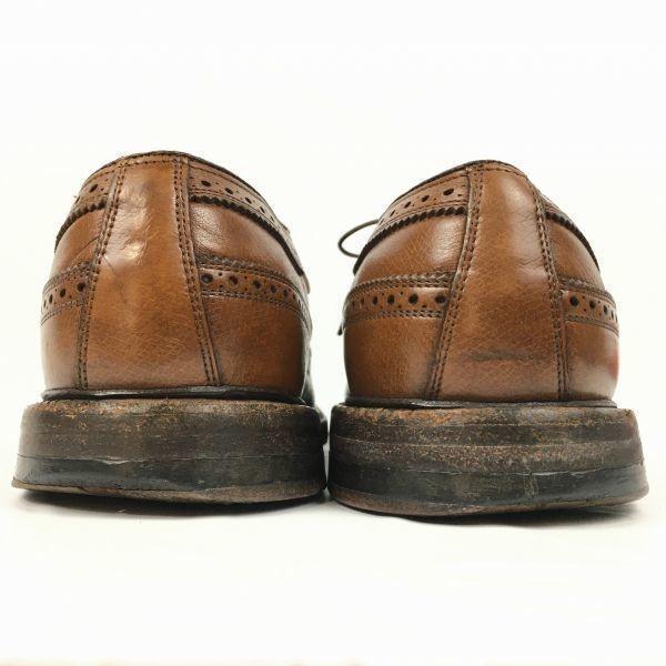 1970 FLORSHEIM Imperial Kenmoor Long Wingtip Shoes Brown size 11B 27.5-28.5 Men's(USED)