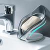 1pc Drain Soap Holder Box Bathroom Shower Soap Storage Tray Rack Ledge Leaf Shape Plastic Drainage Accessory