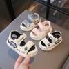 New Summer Glowing Sandals for Baby Girls, Soft-soled Waterproof Closed-toe Walking Shoes for Beach