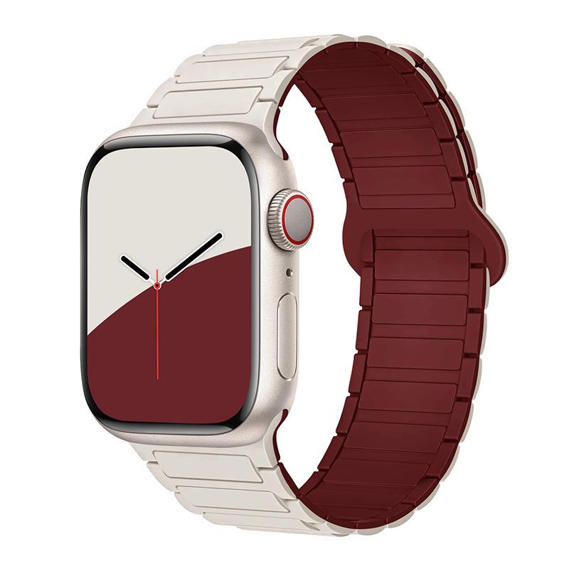 Compatible Silicone Magnetic Strap for Apple Watch Series 8/9 & S10