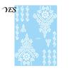 Gentle-On Skin Tattoo White Lace Sticker for Women, Temporary Face Body Fake Decal Arm, Waterproof Wedding Party Festival