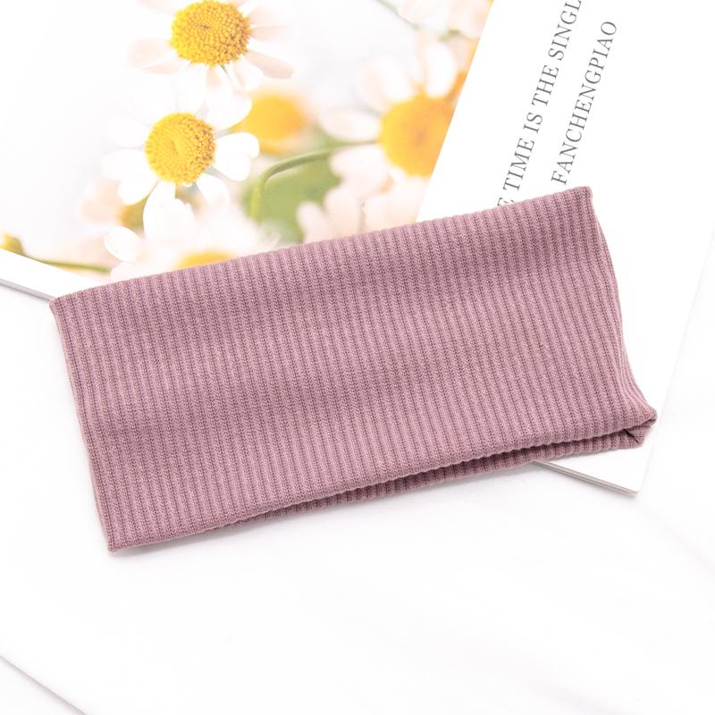 Women Solid Color Yoga Knitted Headband Cotton Wide Turban Twisted Knotted Headwrap Fashion Girls Hairband Hair Accessories