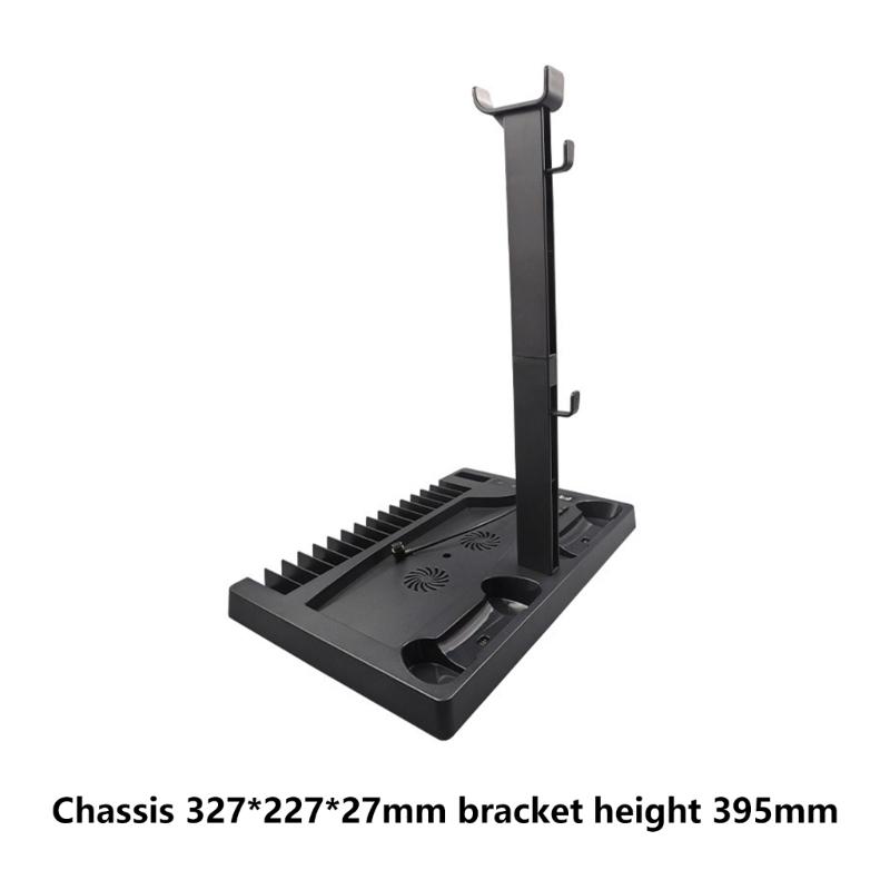 Vertical Cooling Stand Consoles Cooling Station For P5, Controller Charging Station, Headsets Rack,Game Organization