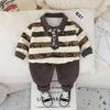 Kids Casual Long-Sleeve Set, Comfortable Daily Wear Outfits
