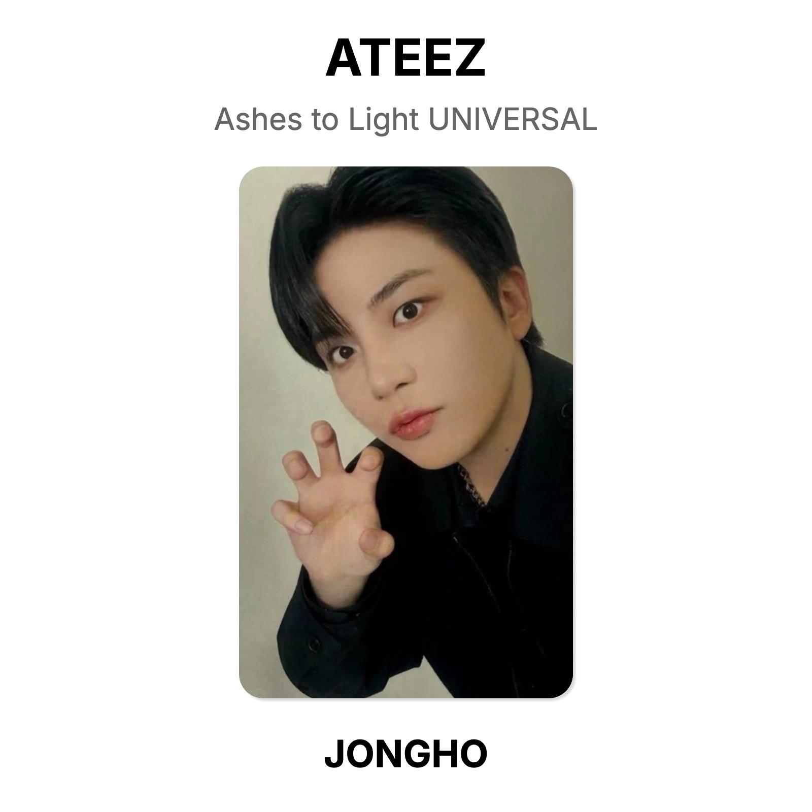 ATEEZ Ashes to Light UNIVERSAL Official Photocard JONGHO