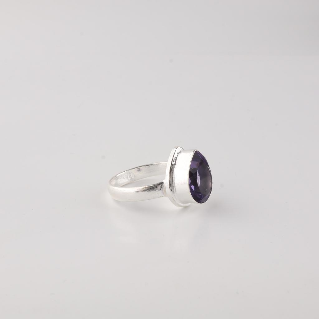 Iolite Gemstone 925 Sterling Silver Women Jewelry Unique Ring For Wedding Gift RR-76-3