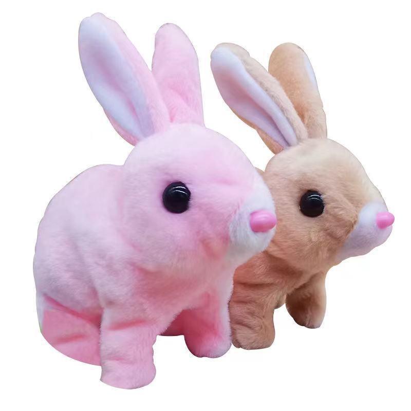 Robot rabbit, a robot that mimics a rabbit, a rabbit robot for children, capable of walking, barking and wagging its tail, is a birthday gift.