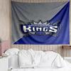 1PC Sacramento Basketball Logo Quick-Dry Tapestry, Unique Design Tapestry, Suitable for Bedroom,Livingroom, Playroom,Heartwarming Holiday Gifts