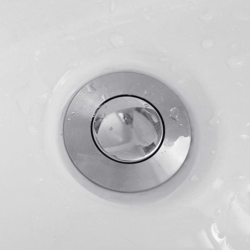 Universal Flip-Top Sink Stopper: Stainless Steel & Copper Basin Replacement Plate